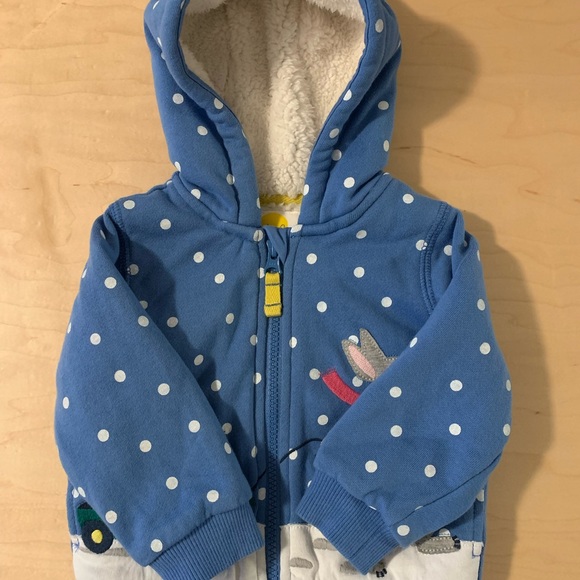 Baby Boden fleece lined zipped jacket - Picture 2 of 4